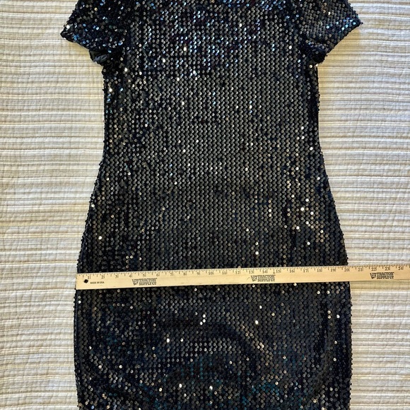 White House Black Market Black Sequin Chem, Style 570275634, Small, NWT - Picture 12 of 14